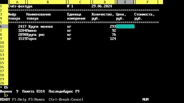 SC4. Готовим счёт-фактуру