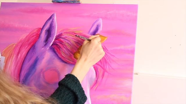 How to Paint a Unicorn in Acrylics!