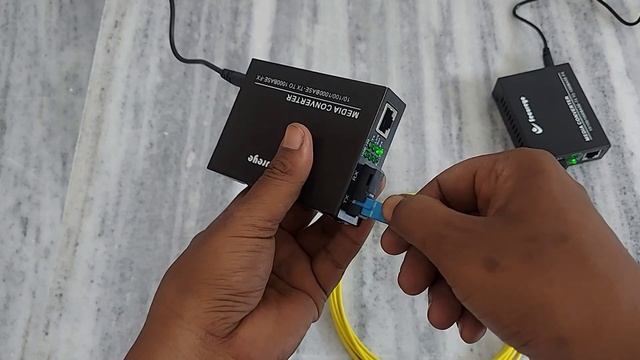 Convert Optical Fiber To LAN RJ45? || Gigabit Media converter