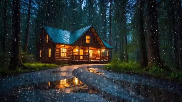 Rain Sounds For Sleeping - 99% Instantly Fall Asleep With Rain And Thunder Sound At Night
