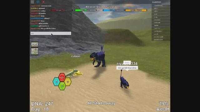 Roblox играю в симулятор динозавра