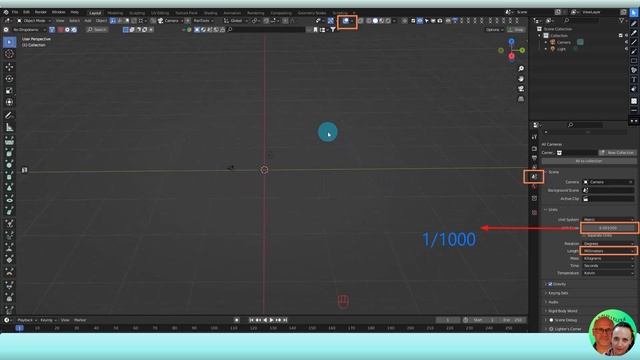 Blender — Как быстро и легко преобразовать рабочее пространство при смене единиц измерения