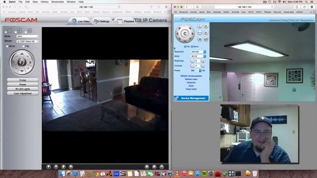 Testing IP Cameras with Connor. Kinda Funny.