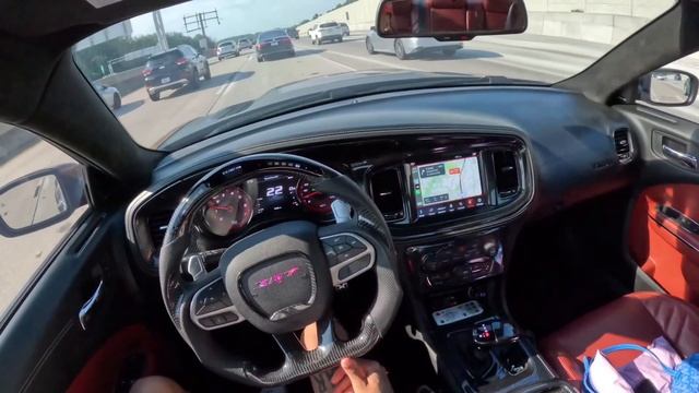 HELLCAT REDEYE CUTTING UP IN RUSH HOUR TRAFFIC POV
