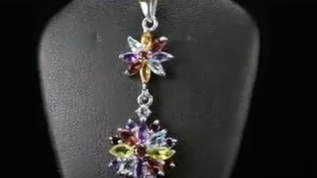 Подвеска с фантазийными камнями