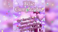 Feliz cumpleaños para una personita muy especial
