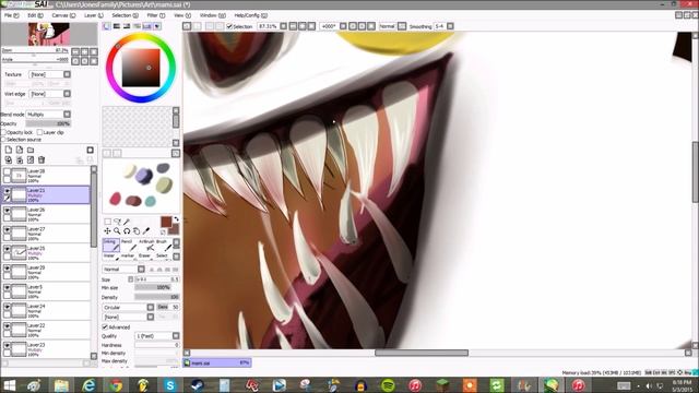 Charlotte - Speed Paint (Paint Tool SAI)