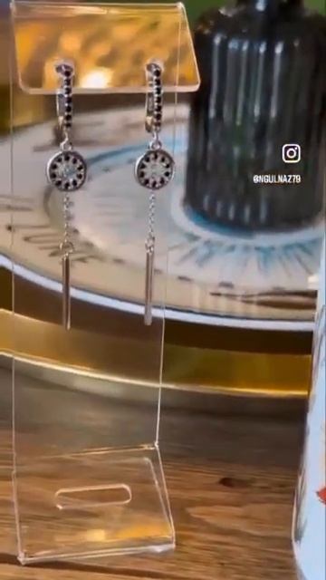 Good morning with silver zircon earrings