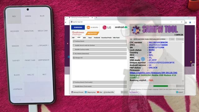 Samsung S24 Ultra Kg Lock Remove, Samsung Filp5 Kg Lock Unlock Fold5, S23 Ultra Kg Os 14 MdmFixTool