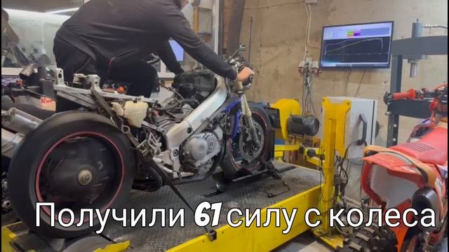 Реальная мощность Honda RVF 400 1996 года