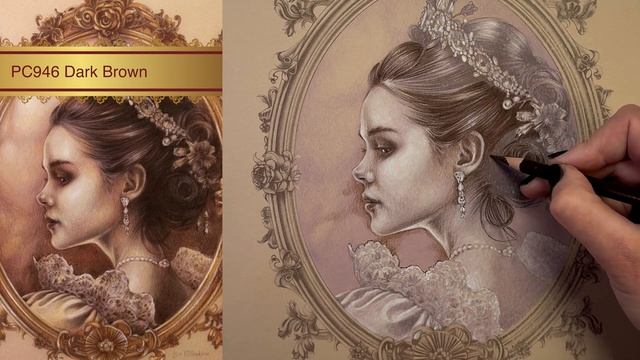 How To Color In Sepia Tones // Victorian Style Shading Techniques