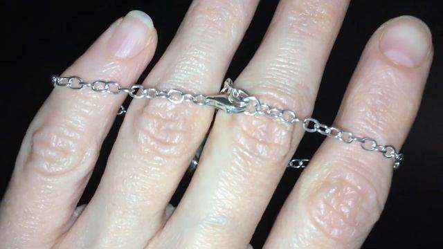 Серебряный браслет с чёрным звёздчатым сапфиром 28 кт