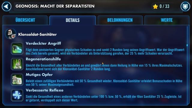 CT-411 "Ponds", Ki-Adi-Mundi, Vulture-Droiden in Geonosis ▶ Updates ▷ Star Wars: Galaxy of Heroes