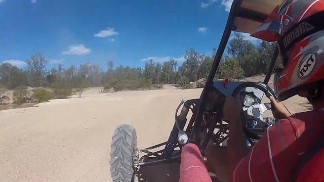Dad in Barracuda Buggy