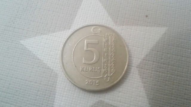 Kurus Coin Turquie 5 Kurus 2015