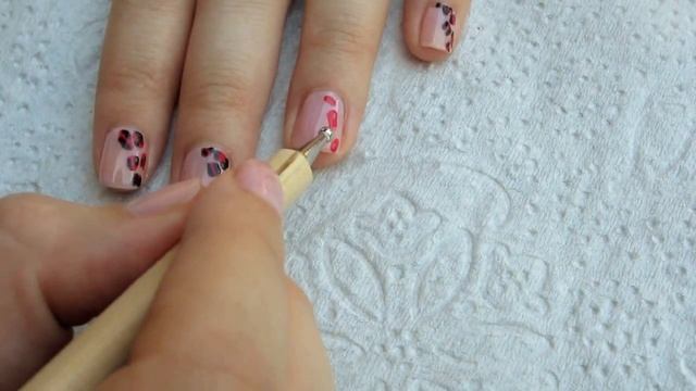 Hot Pink Leopard Print Nails