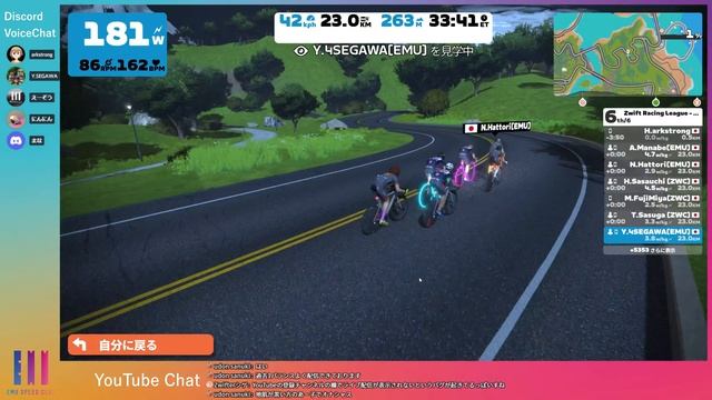 Zwift Racing League - EMU vs ZWC Awake
