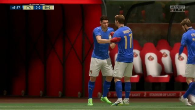 FIFA 21 UEFA EURO CUP 2020 Finals ITALY VS ENGLAND (PS4 1080P)