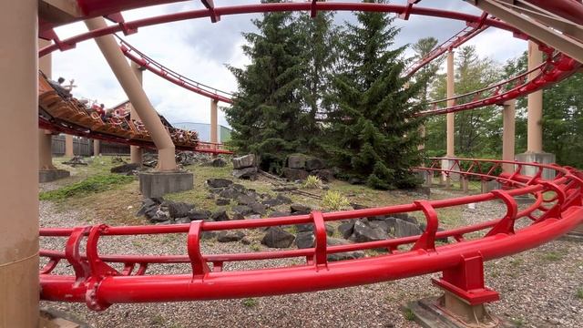 Canyon Blaster Offride PoV 6/13/2022 || Final Helix | Six Flags Great Escape
