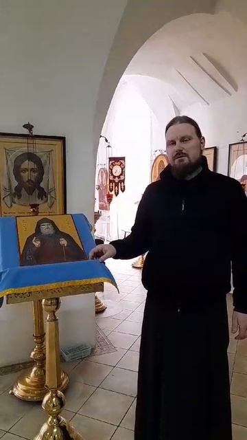 Настоятель храма Архангела Михаила в г. Гаврилов Посад. Благодарность за икону прп. Гавриила