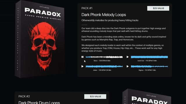 Cymatics - PARADOX Phonk Sample Pack |  Trap, EDM, House, Hip-Hop Sample Pack