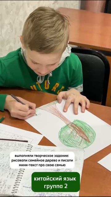 Рубрика Моменты с уроков
3 группа Китайского выполнили творческое задание - рисунок семейного древа