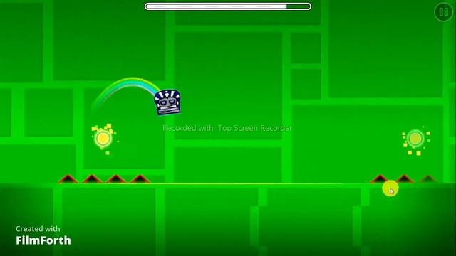 Какие я построил уровни в geometry dash?