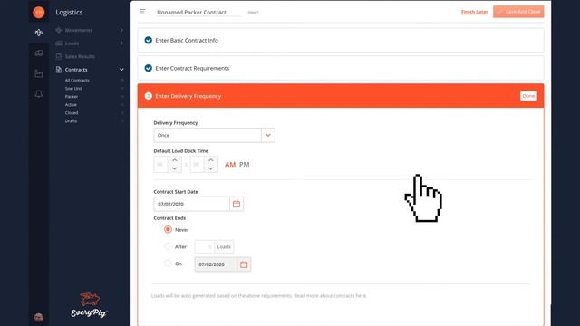 EveryPig® Logistics Scheduling