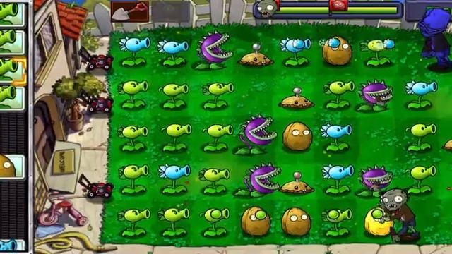 Plants.vs.Zombies.igrok Уничтожаю всех