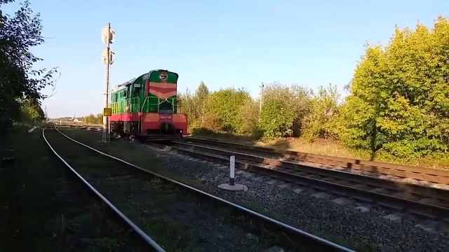 ЧМЭ3-1310 прослідує по ст. Моквин
