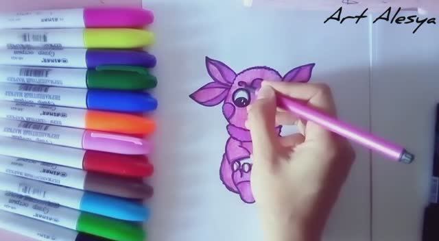 Рисую малыша Лунтика!