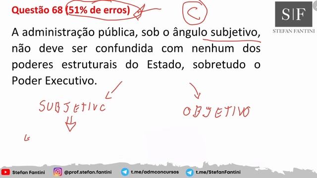 100 QUESTÕES DIREITO CONSTITUCIONAL E ADMINISTRATIVO - QUESTÕES 64 A 70 - STEFAN FANTINI