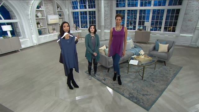 LOGO Layers by Lori Goldstein Knit Tank with Godets on QVC