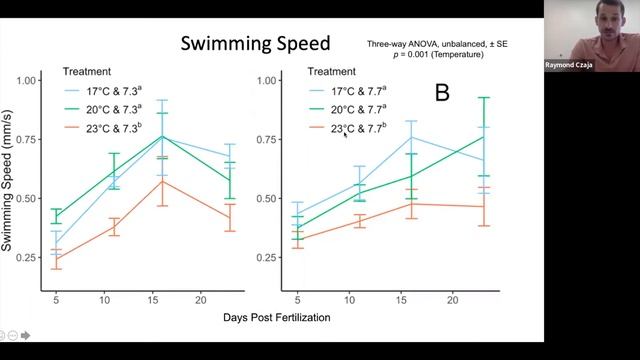 Behavioral and physiological effects of climate change on Atlantic surfclam larvae