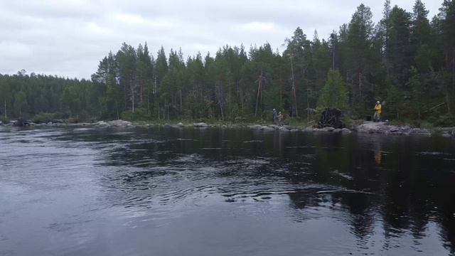 Кольский - ловля форели на реке