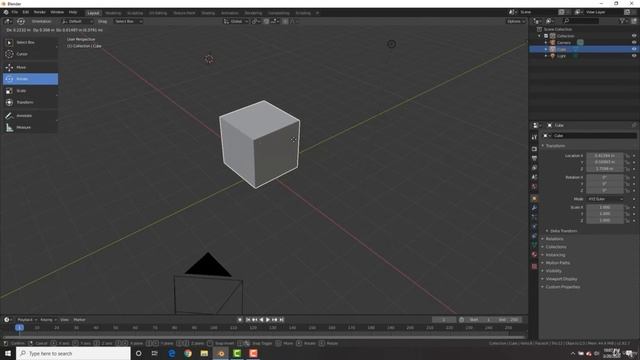 005 Как манипулировать объектами в Blender