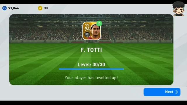 TOTTI MAX LEVEL PES 2020 MOBILE (LEGEND)
