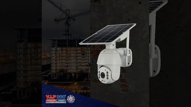 Solar and Battery Powered Security Surveillance Camera – PTZ 4G or WiFi camera with 8W solar panel