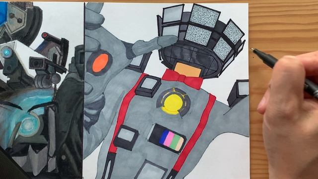 Drawing BOSSES OF SPEAKERMAN AND CAMERA MAN