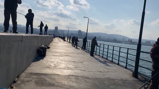 Рыбалка на «Молу»ЛОВЯТ ЧЕРНОМОРСКУЮ СЕЛЬДЬ🎣🐟