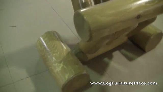Hidden Lake Log Magazine Rack from LogFurniturePlace.com | Log Cabin Decor
