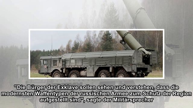 Exklave: Russland bestätigt Stationierung von Iskander-Raketen in Kaliningrad