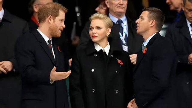 Prince Harry and Princess Charlene joined rugby match, Princess Raden Monica Silvia not even there!