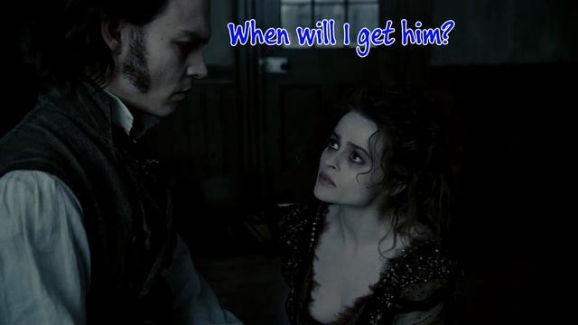 SWEENEY TODD -  Wait (KARAOKE) - Instrumental with lyrics on screen