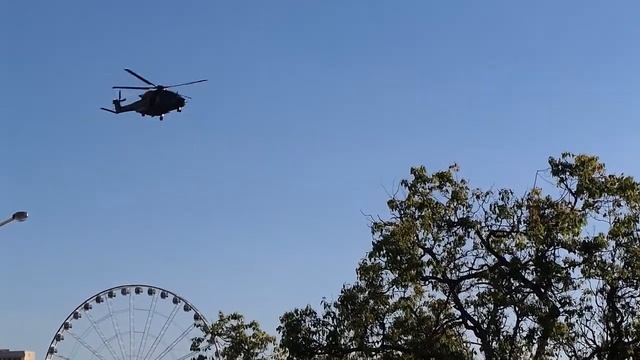 MRH 90 Taipan Helicopter Brisbane Riverfire Festival 2016
