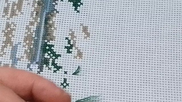 Вышивка крестом 21. Берлога вышивающего мужчины. Процесс смены рамы. И где нашёл иглу что спряталась