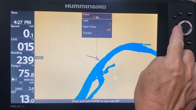 Humminbird Helix Power/Light Key (Key/Button Functions Series Finale)