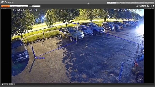 Dahua AI IVS And Parking Detection Using Full Color Camera