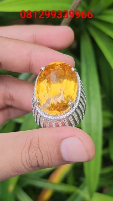 Naturak HQ Vivid Orangy Yellow Heliodor Beryl 59.54 crt GRI SKY LAB #gemstone #heliodor