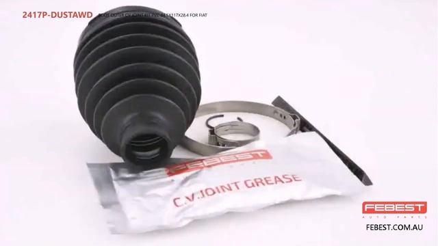 2417P-DUSTAWD BOOT OUTER CV JOINT KIT PVC 84.5X117X28.4 FOR FIAT